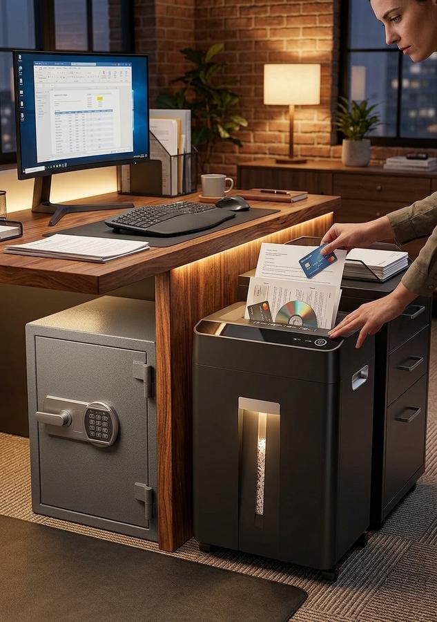 Locksworth 24-Sheet Shredder in office